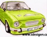 Kresba aut, gravírování skla, tvorba web stránek: Škoda 110 r