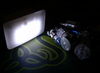 LED žárovky. : led panel 18 led (foceno za normálního světla - ne vnoci)